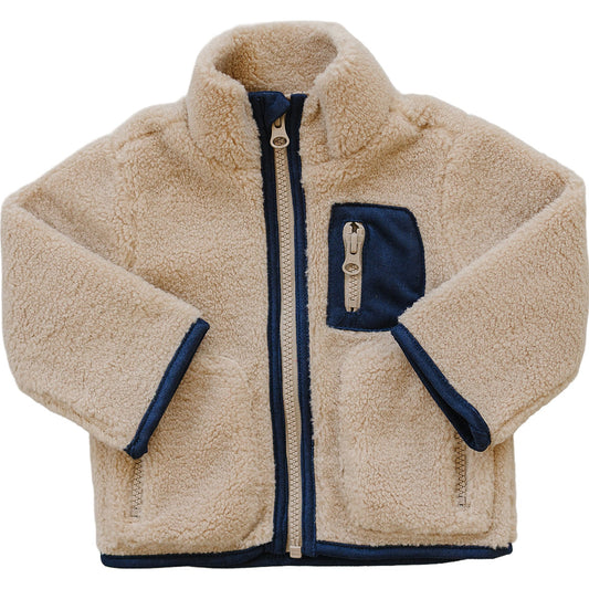 sherpa zip-up jacket