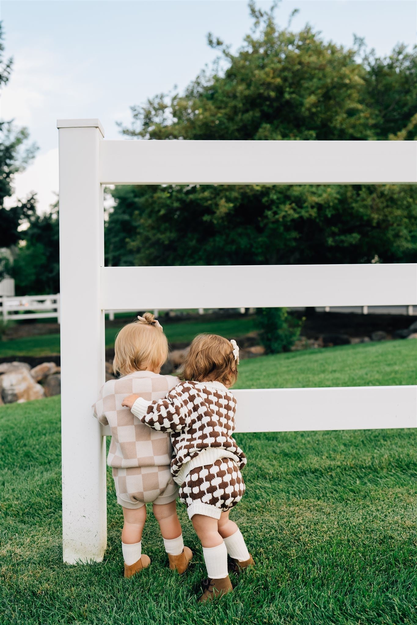 brown + cream knit bloomers