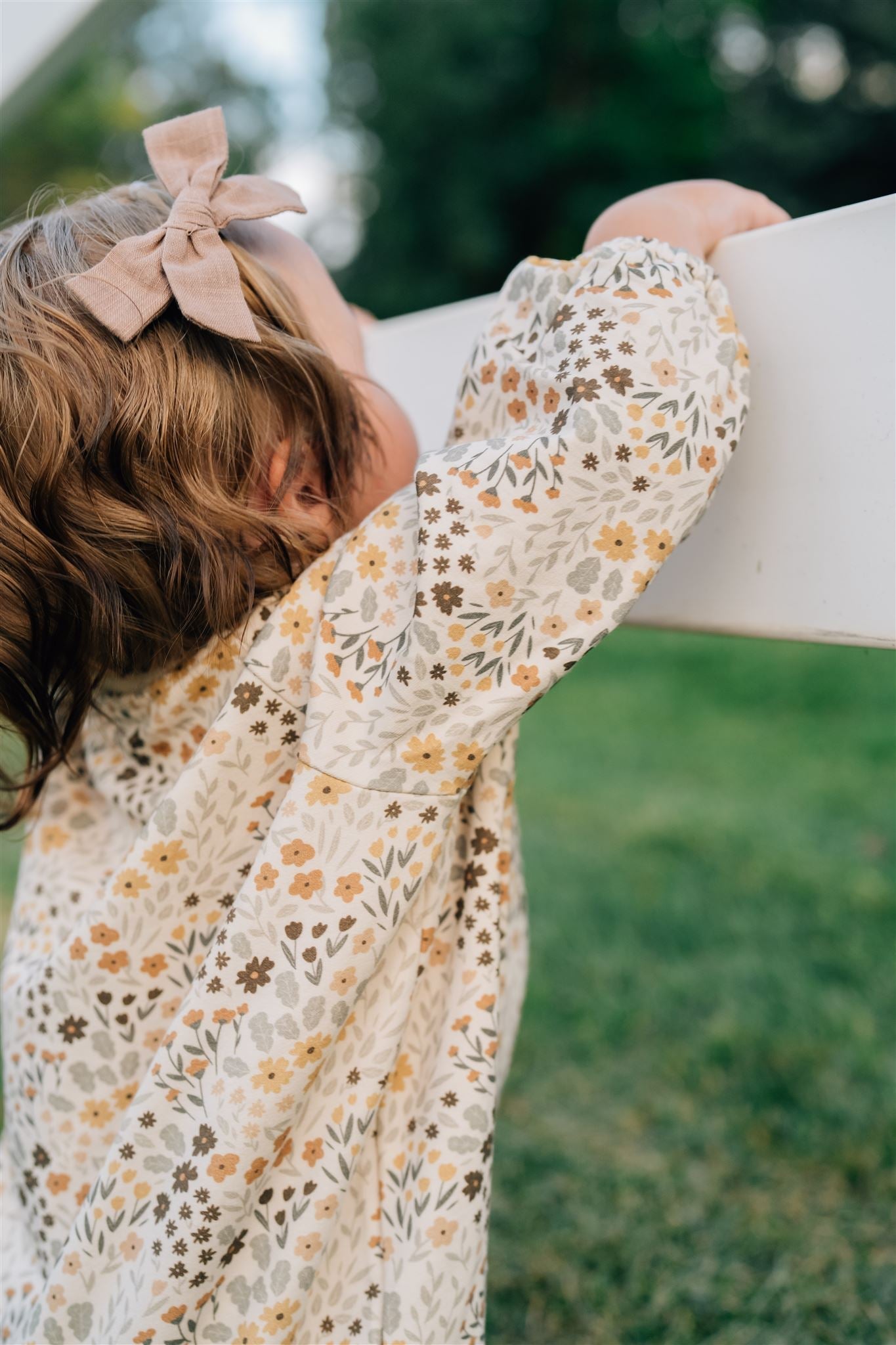 french terry bodysuit // bloom floral