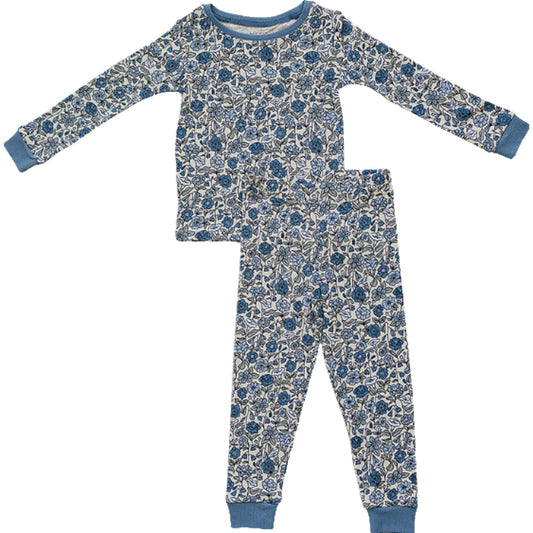 bluebell pointelle bamboo pajamas // LONG-SLEEVE TWO-PIECE SET