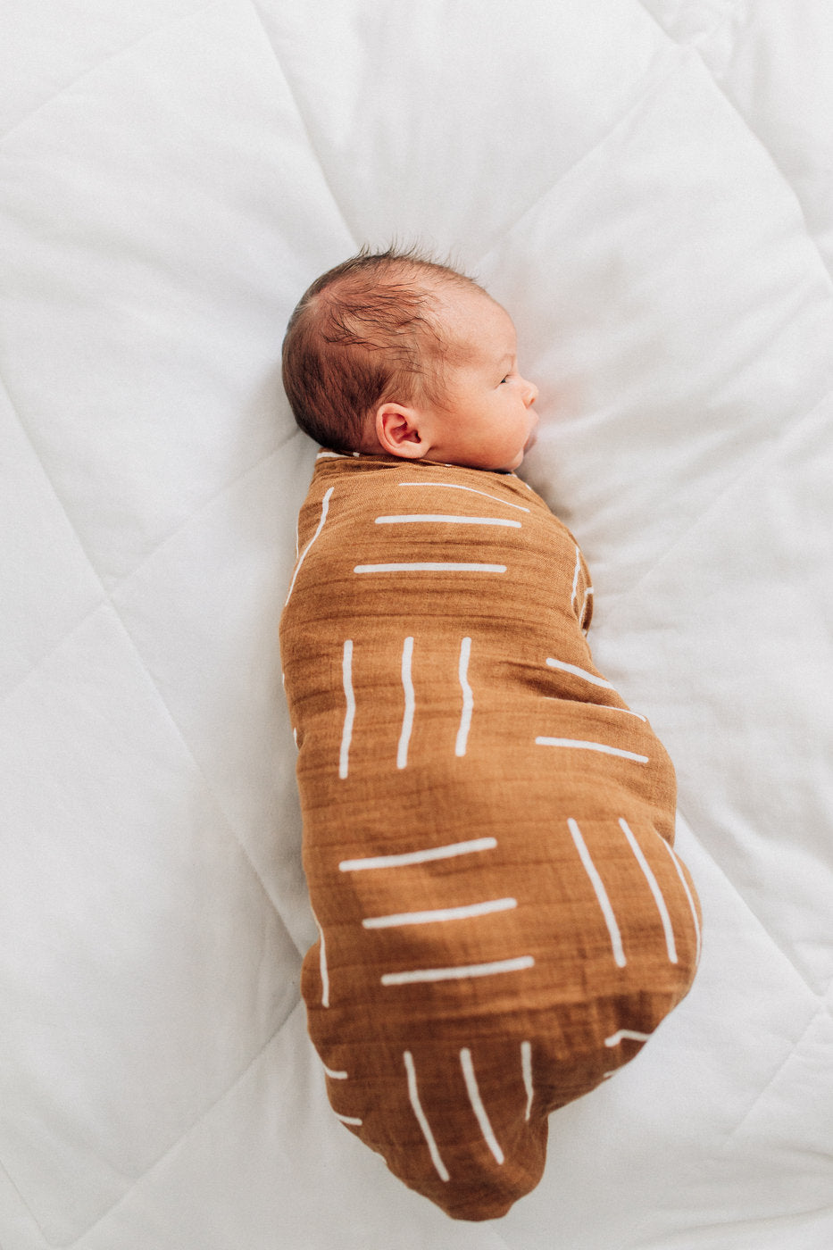 muslin swaddle blanket // deep mustard