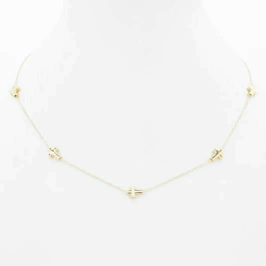 dainty crosses necklace // for women