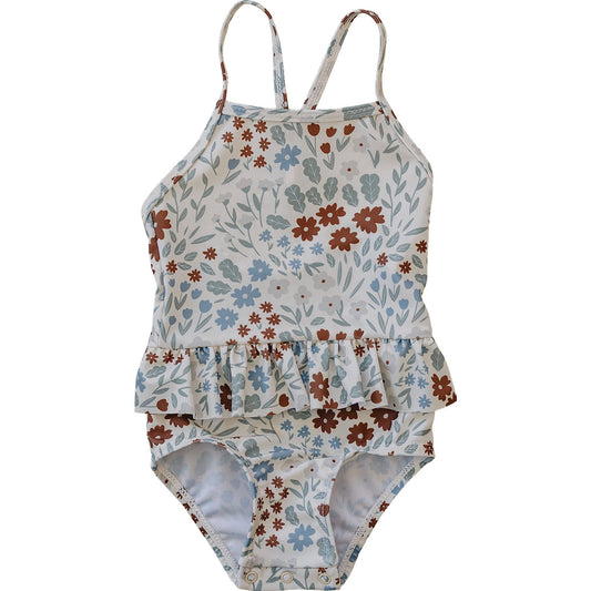 one-piece ruffle swimsuit // blooms