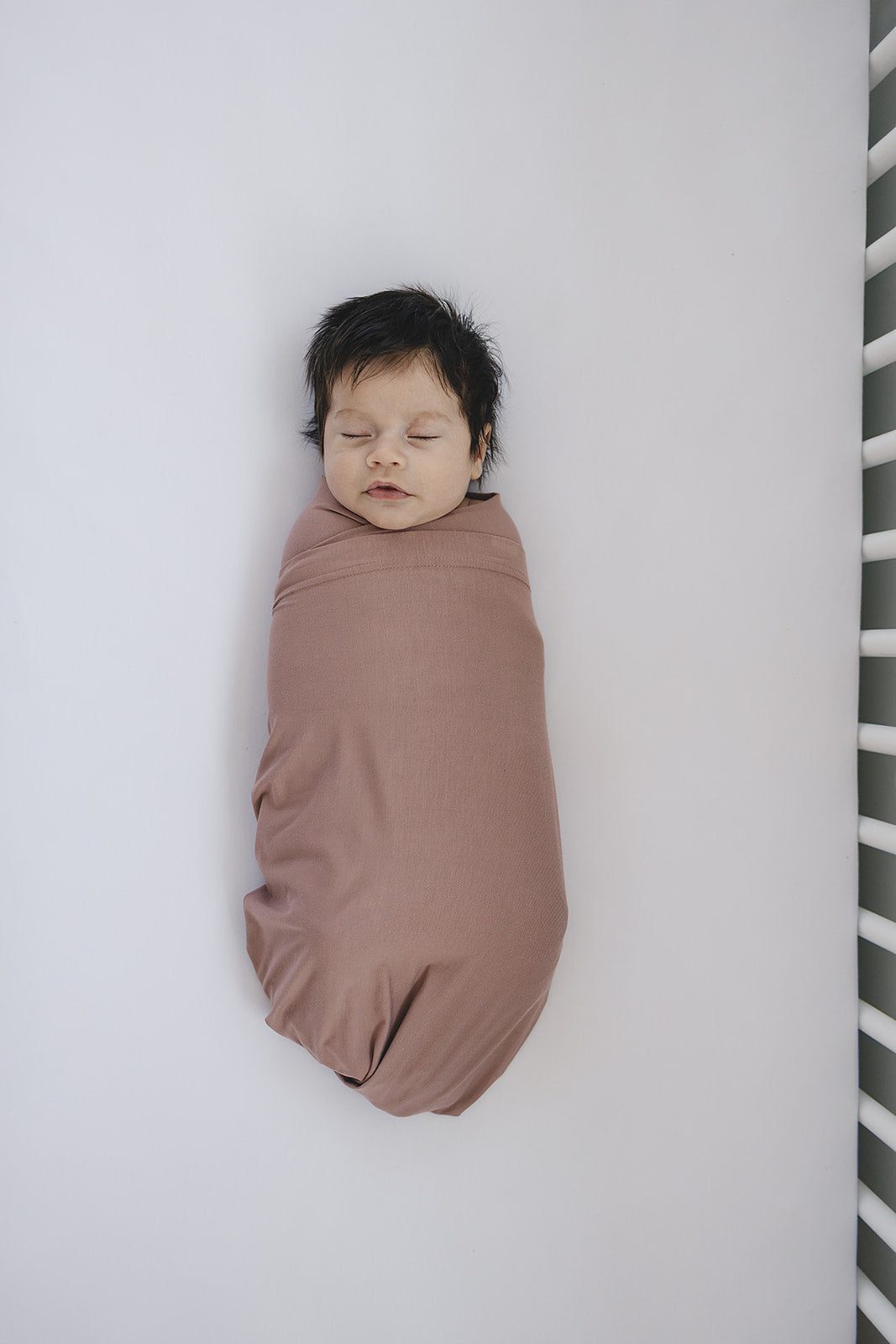 bamboo stretch swaddle blanket // dusty rose