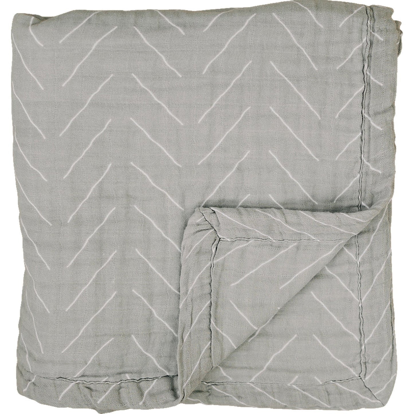 muslin quilt // neutral sage