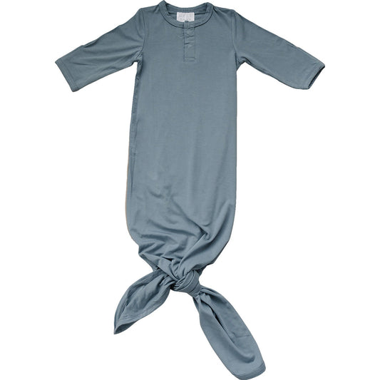 bamboo knot gown // dusty blue
