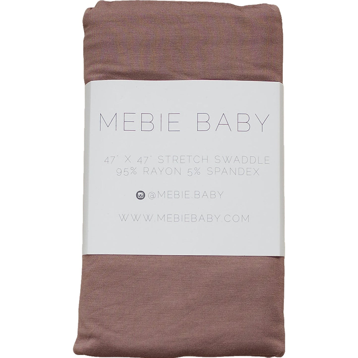 bamboo stretch swaddle // plum