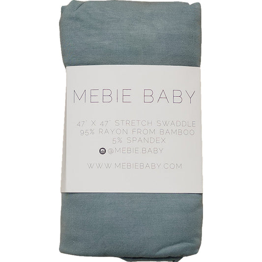 bamboo stretch swaddle // dusty blue
