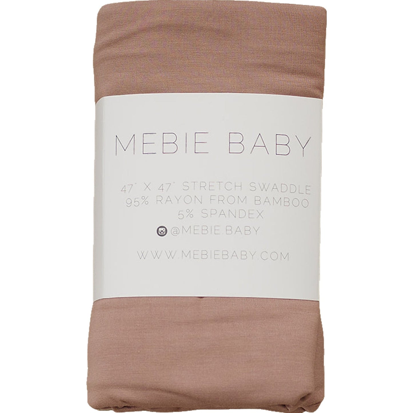 bamboo stretch swaddle blanket // dusty rose