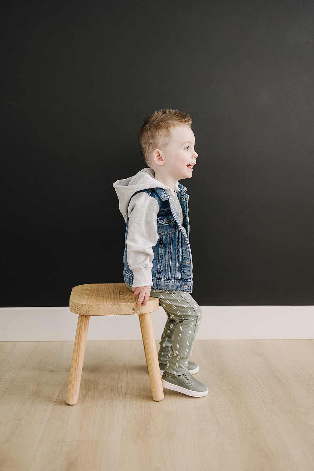 hooded jean jacket