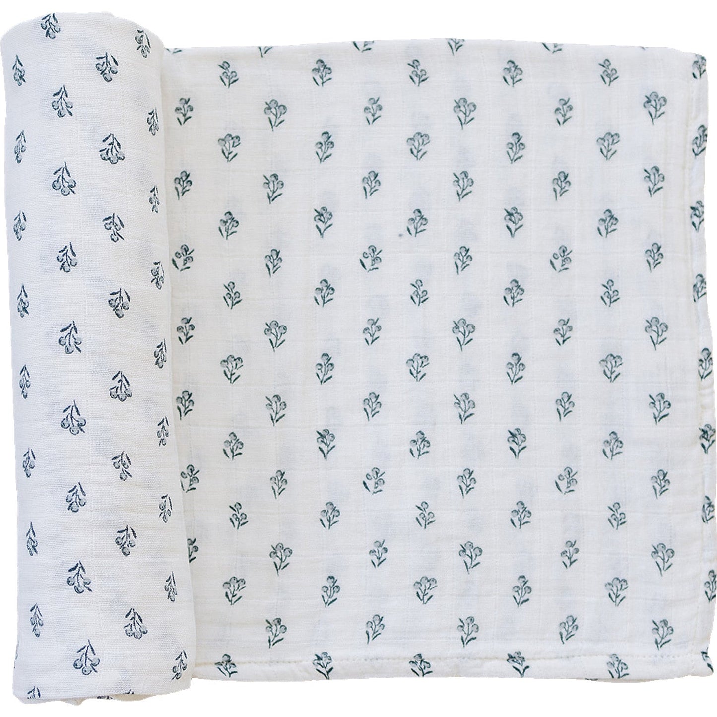 muslin swaddle blanket // cream berry