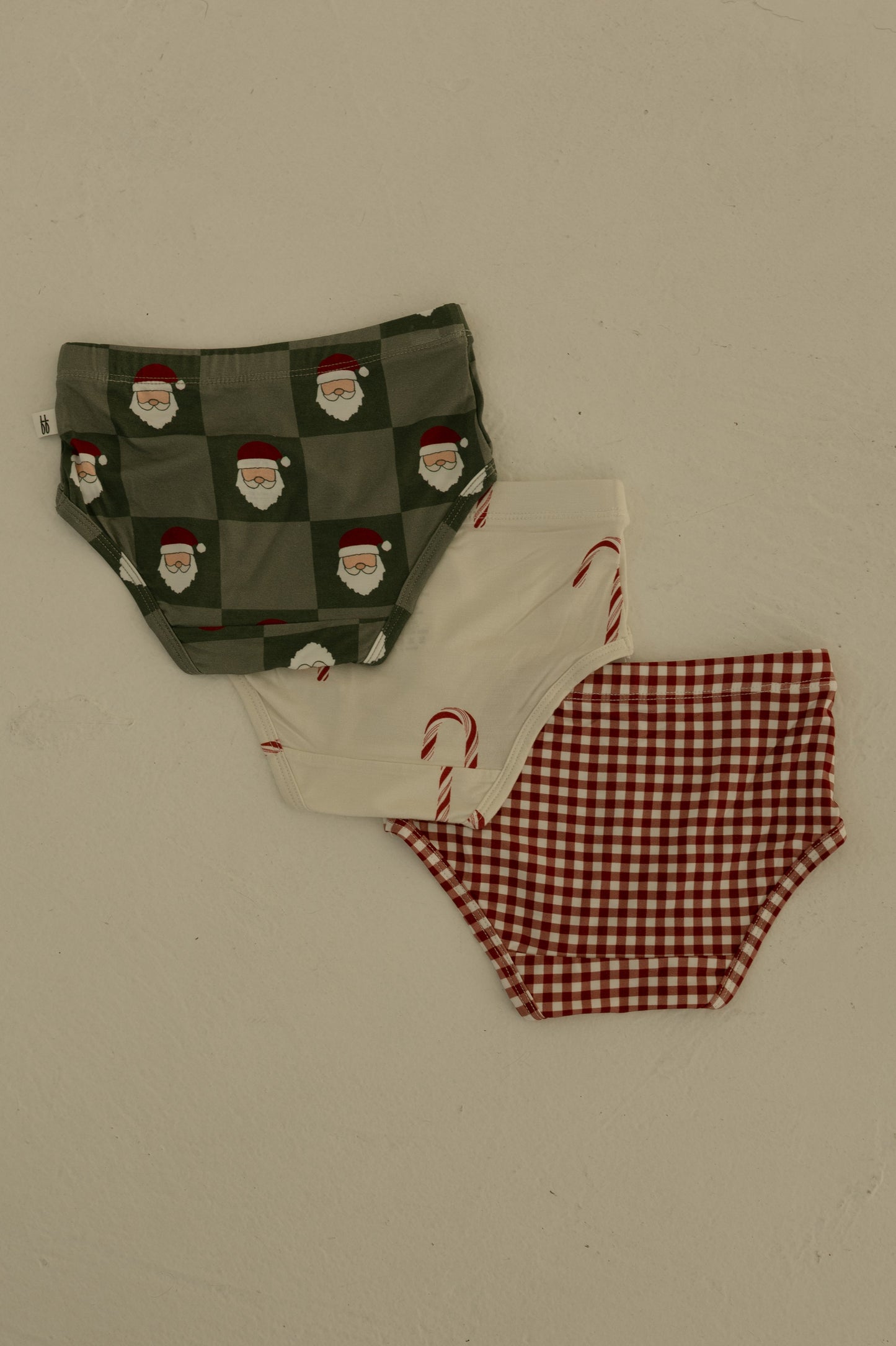 girls bamboo briefs // christmas 3 pack