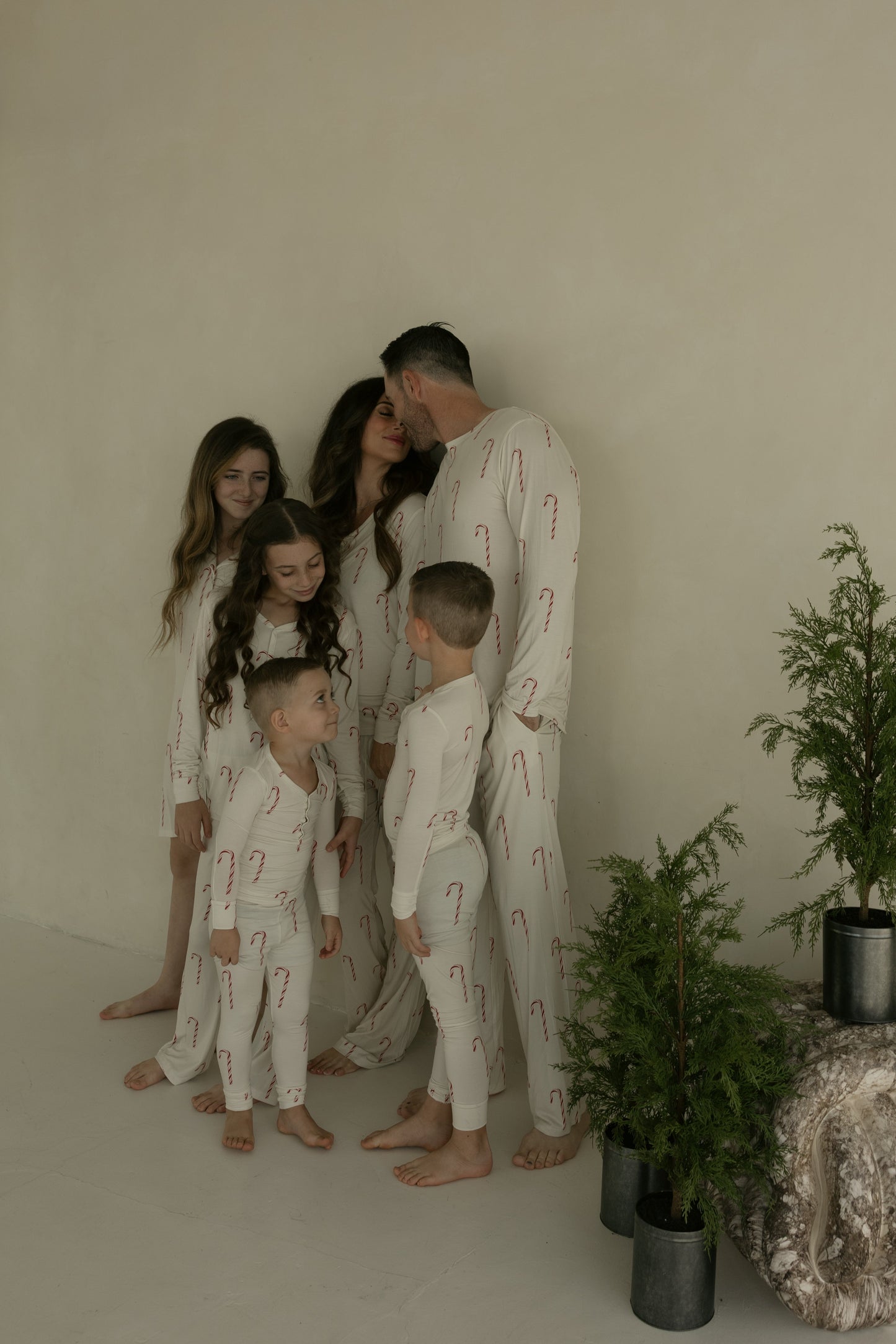 candy cane bamboo pajamas // LONG-SLEEVE TWO-PIECE SET (*comes in family matching*)