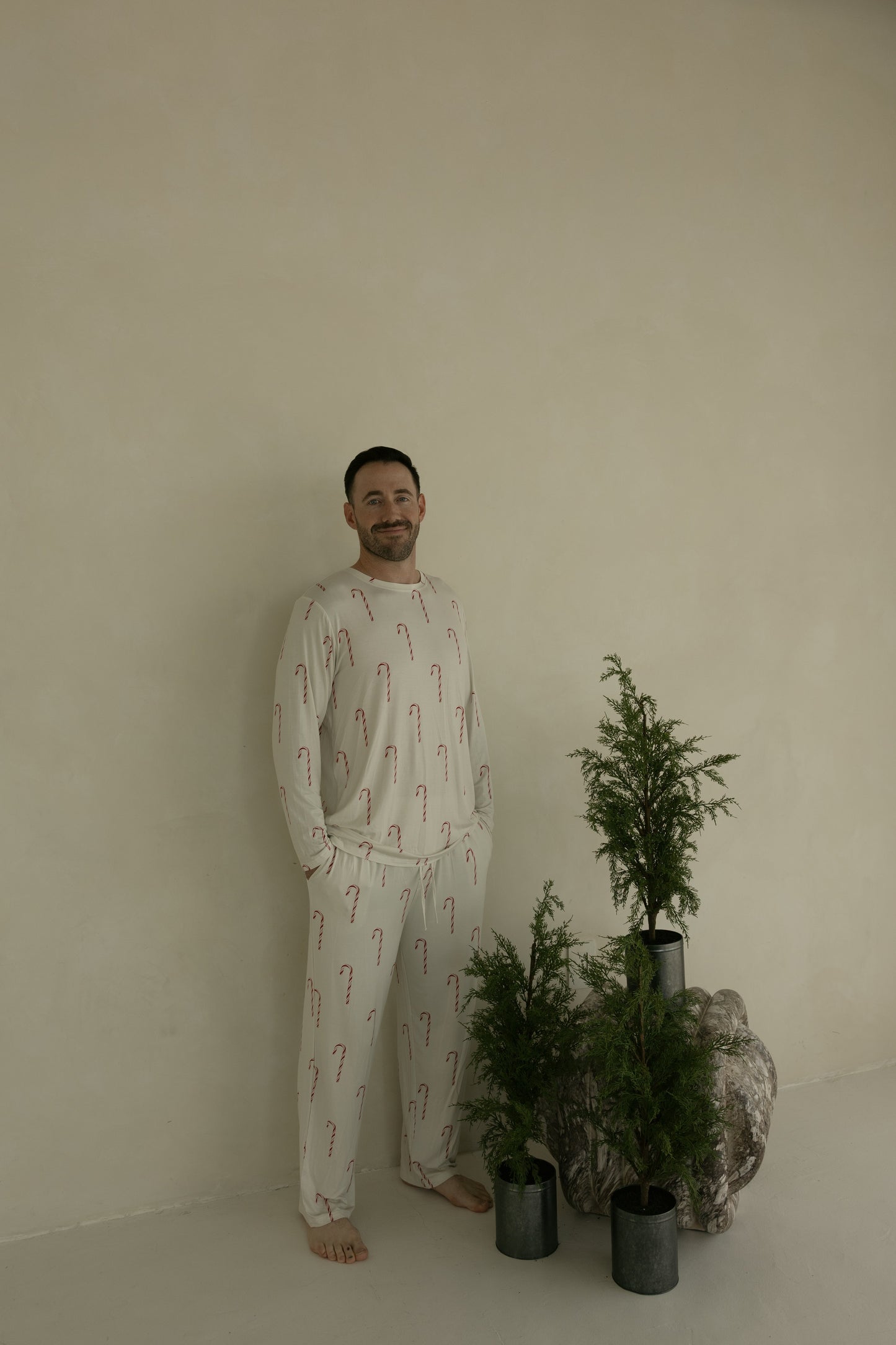 men’s bamboo pajamas // candy cane (*comes in family matching*)