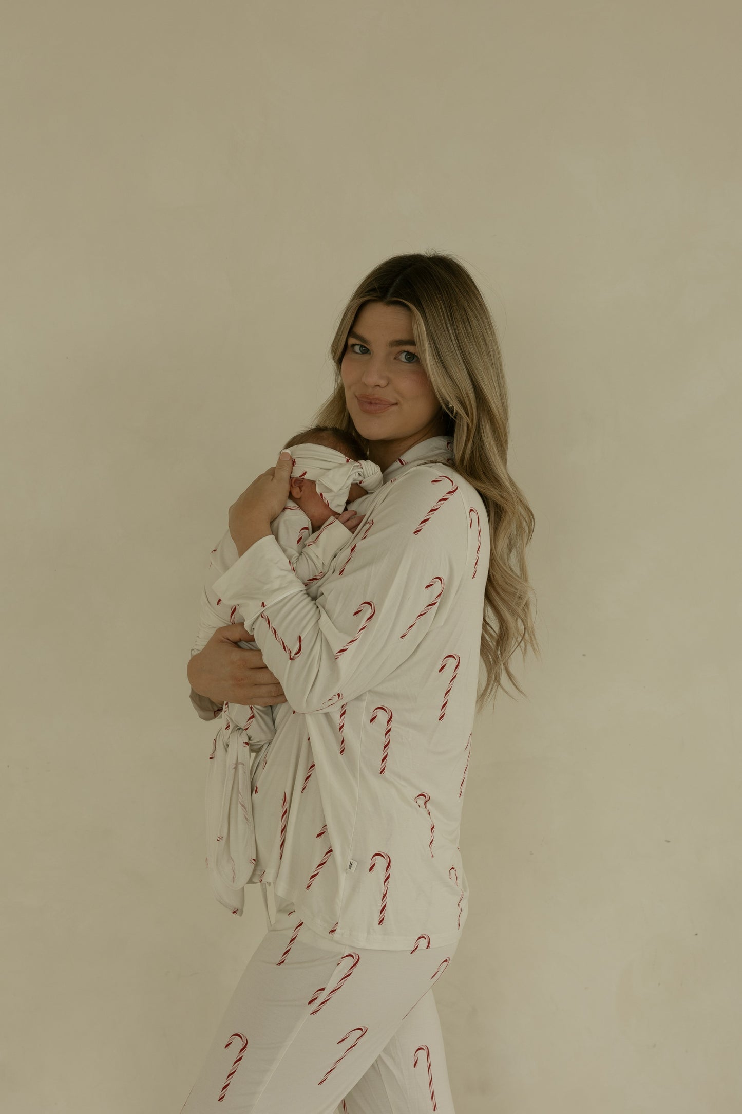 bamboo knotted gown // candy cane (*comes in family matching*)