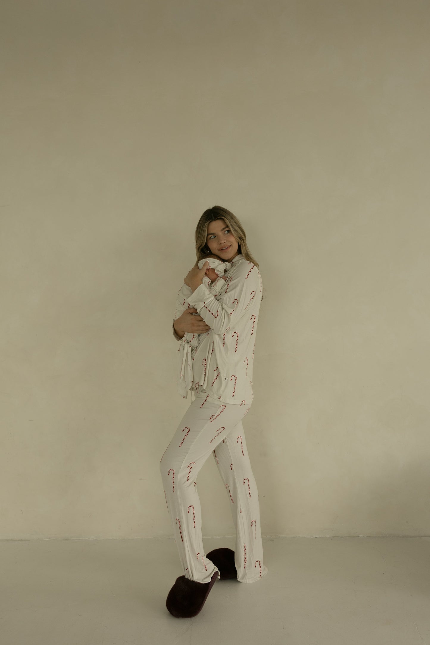 bamboo knotted gown // candy cane (*comes in family matching*)