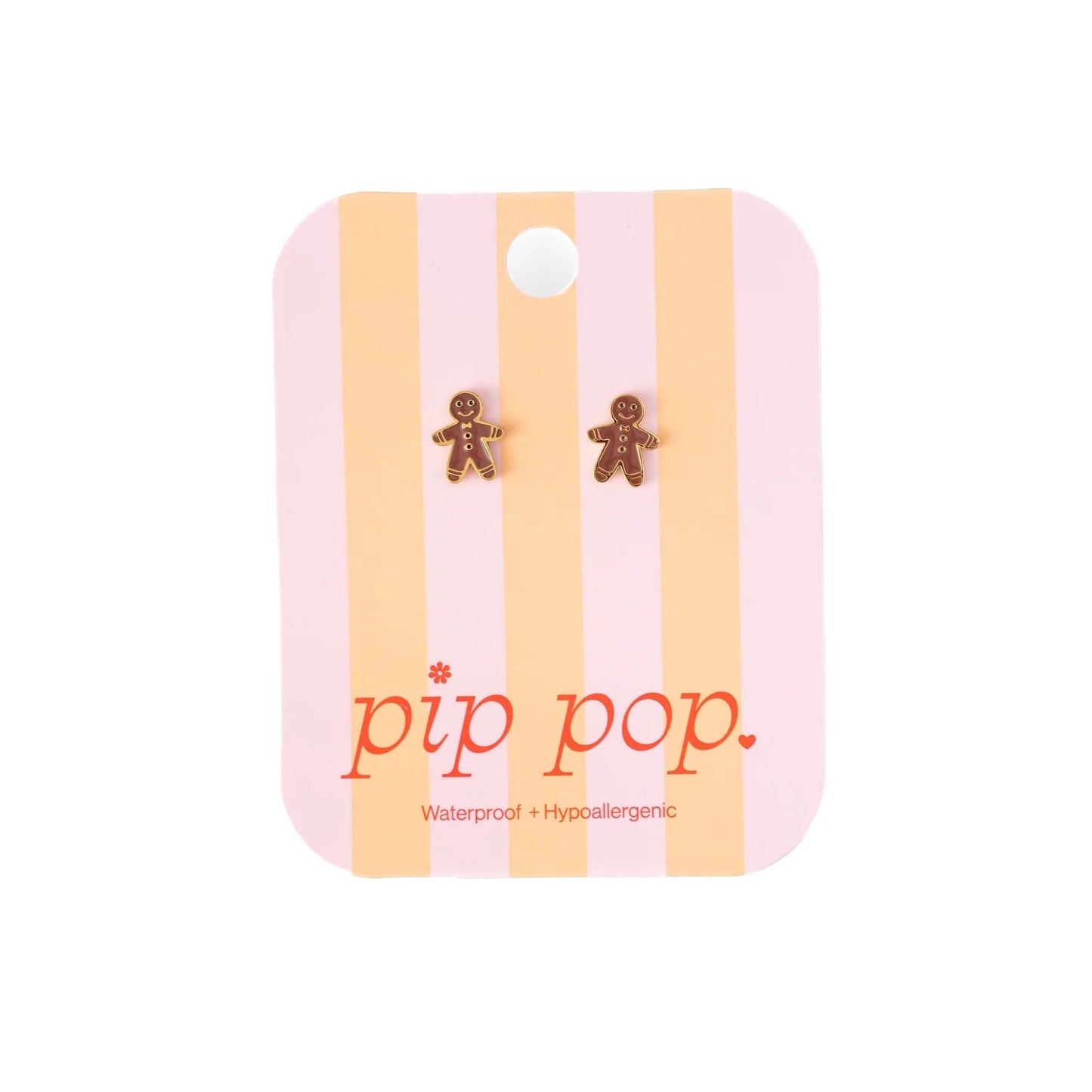 18k gold flat back studs // gingerbread