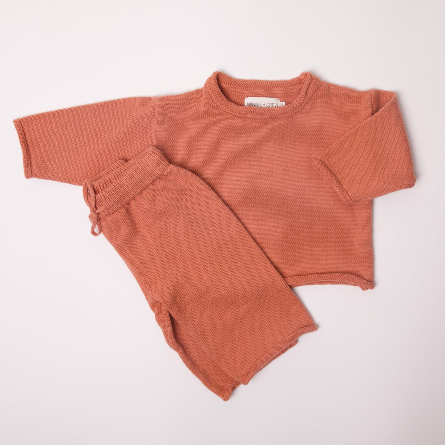 quincy knit set // clay