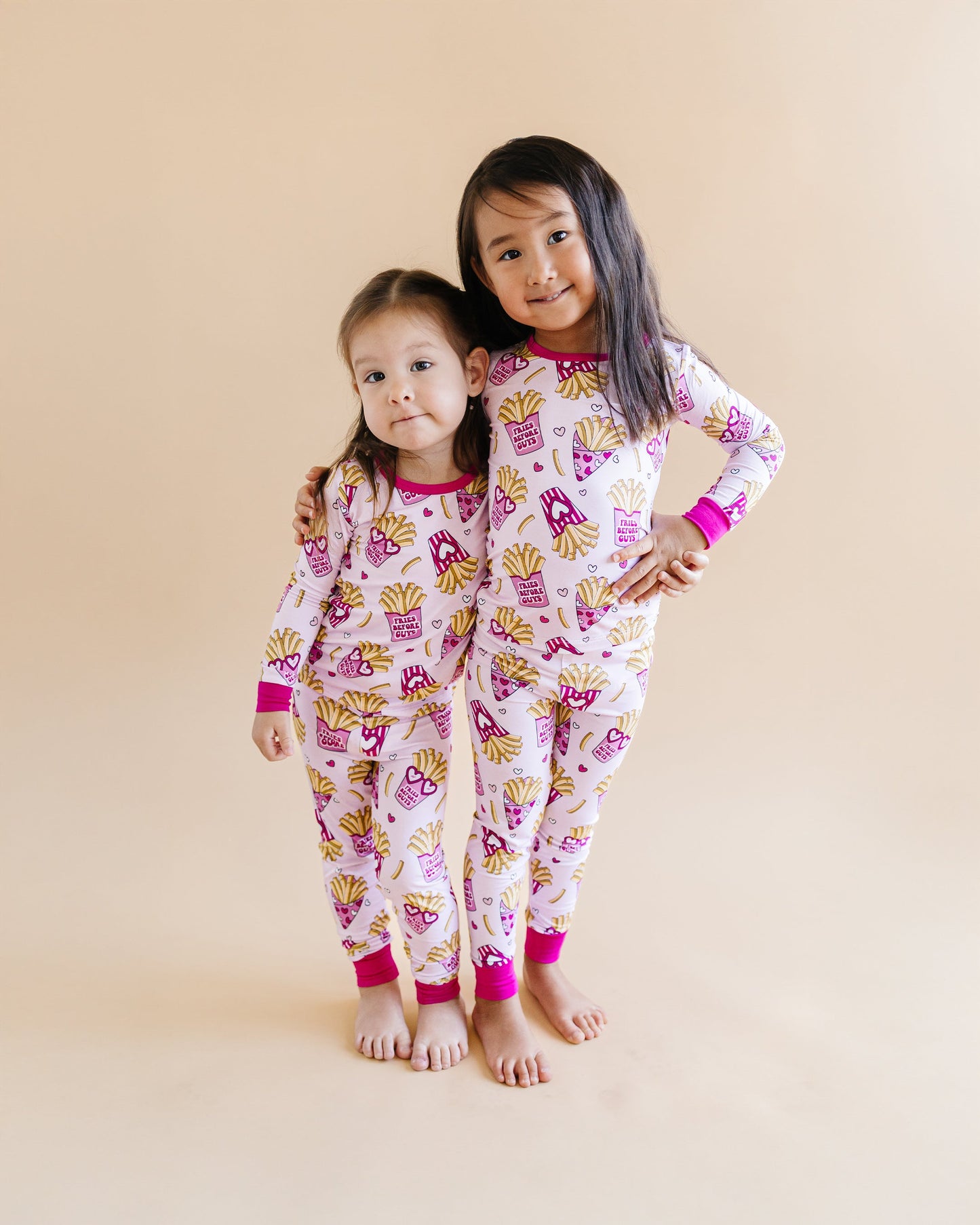 fries before guys bamboo pajamas // LONG-SLEEVE TWO-PIECE SET (*comes in extended sizing up to 8/9*)