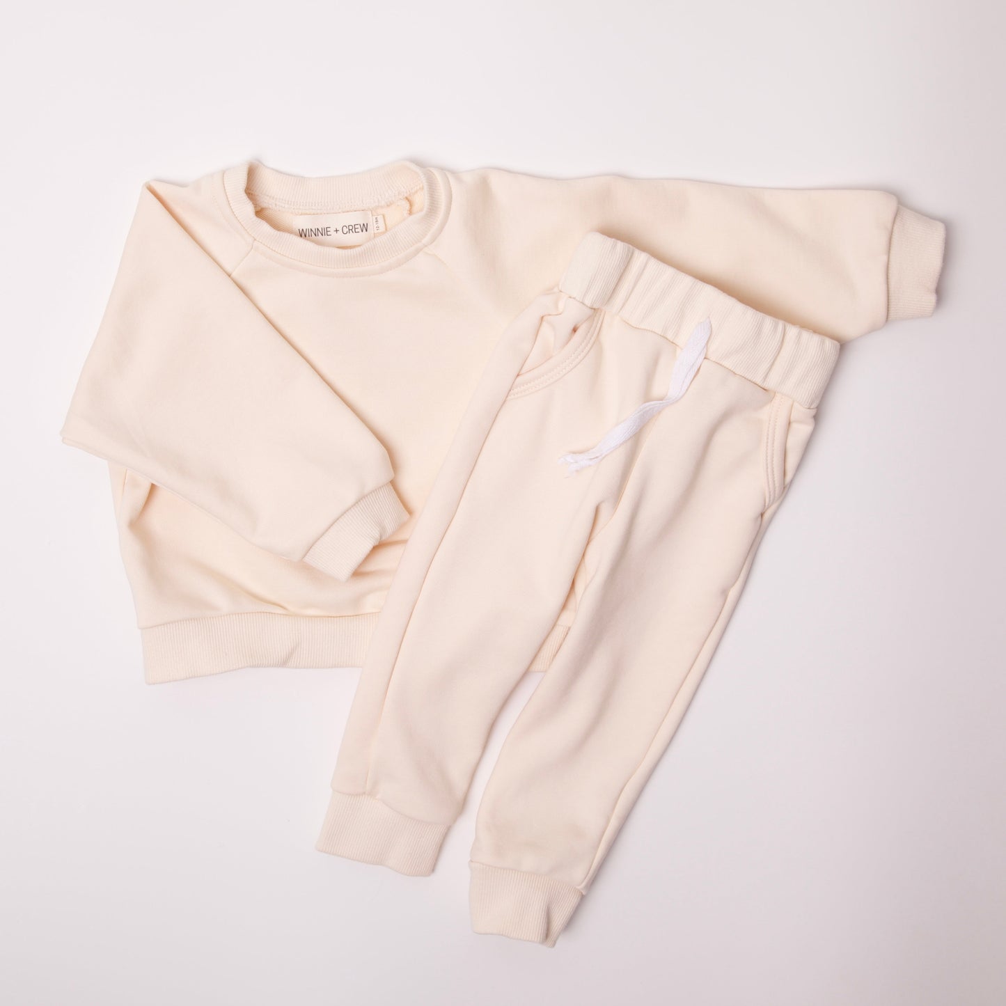 decker crew set // cream