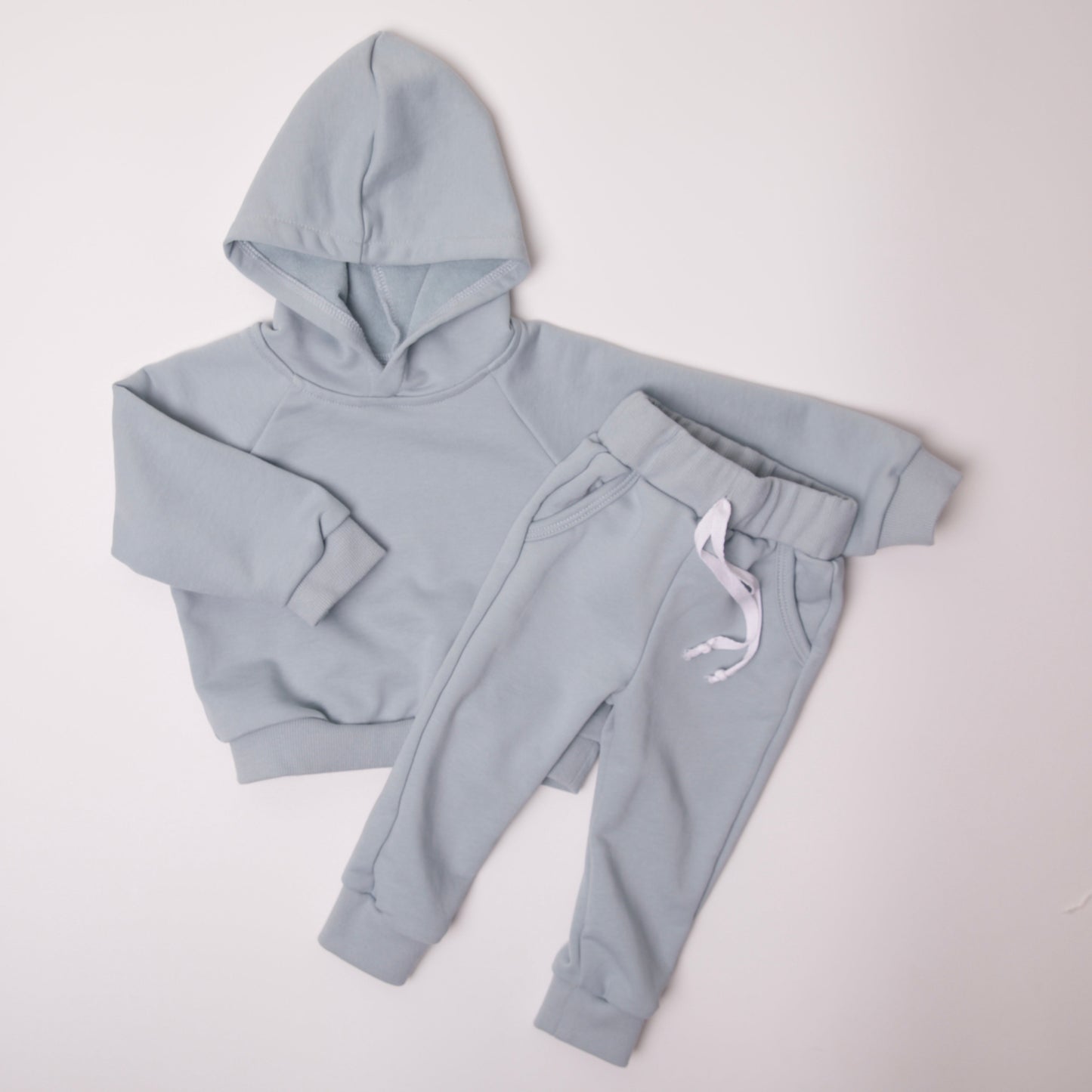 decker hooded set // blue