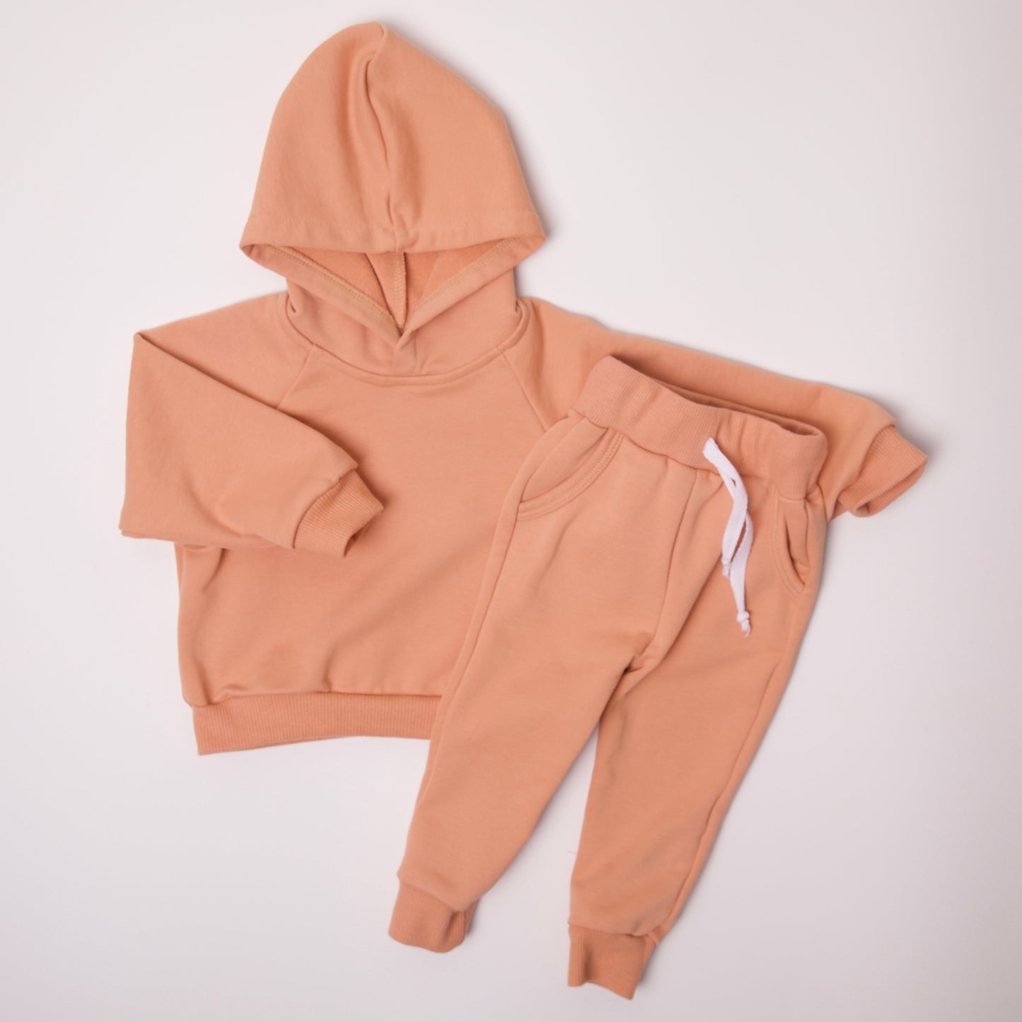 decker hooded set // rust