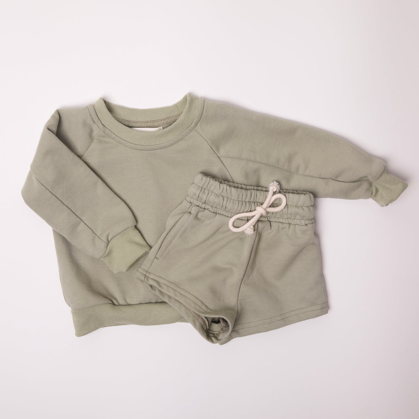 roan sweatshirt set // green