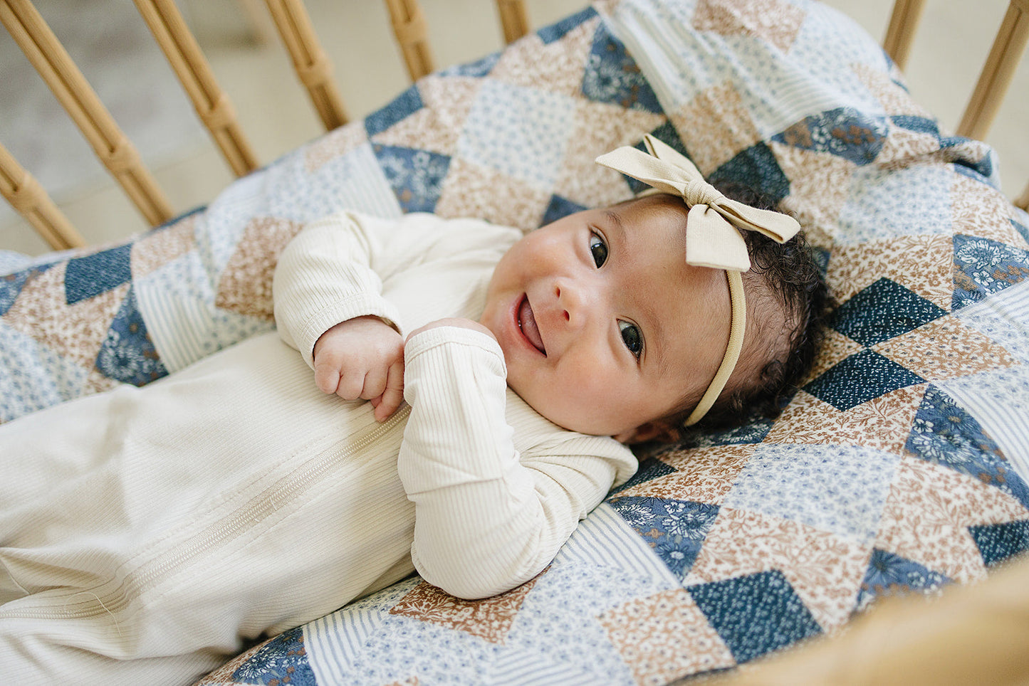 muslin swaddle blanket // patchwork