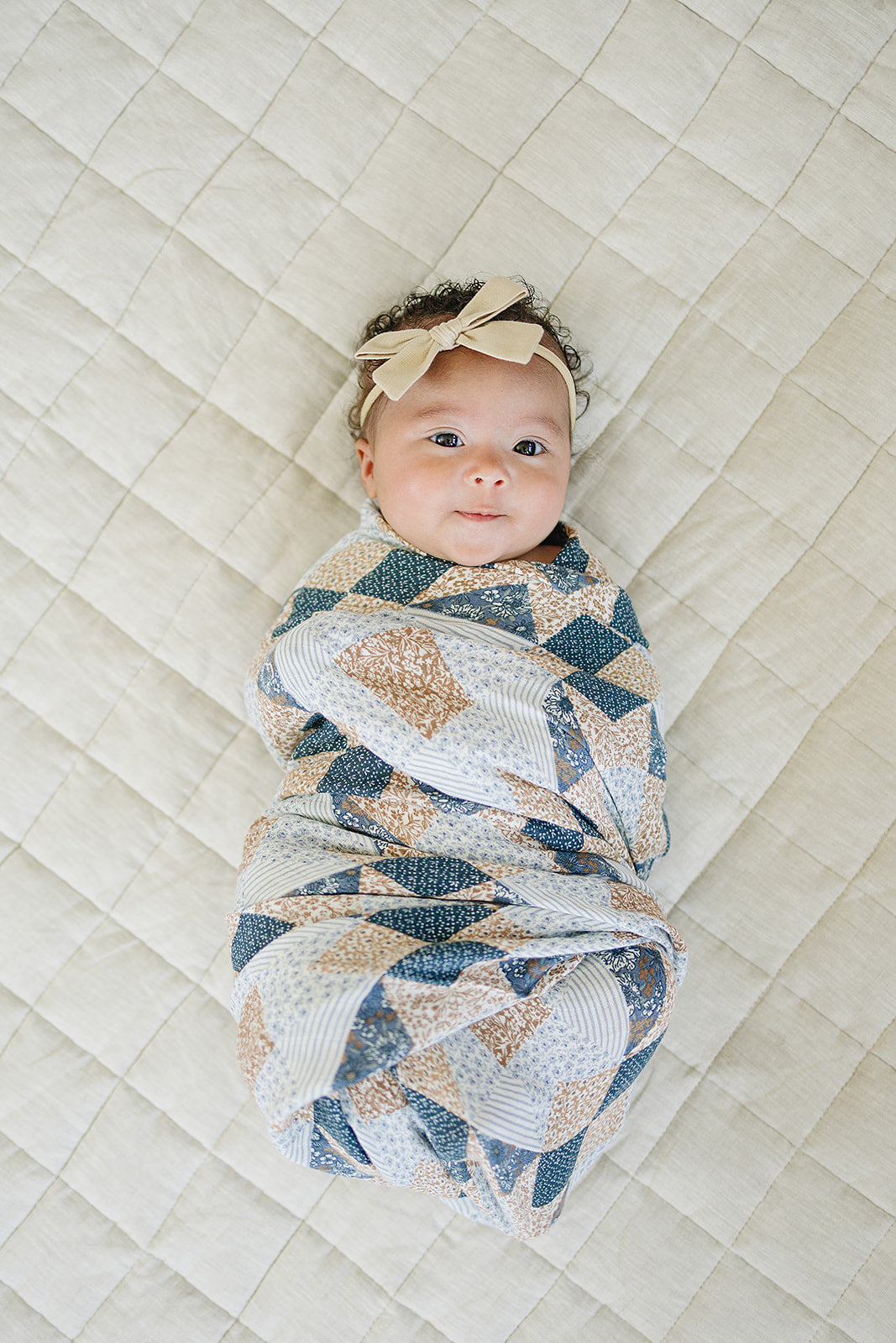muslin swaddle blanket // patchwork