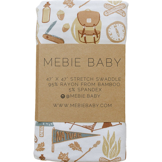 bamboo stretch swaddle // camping trip