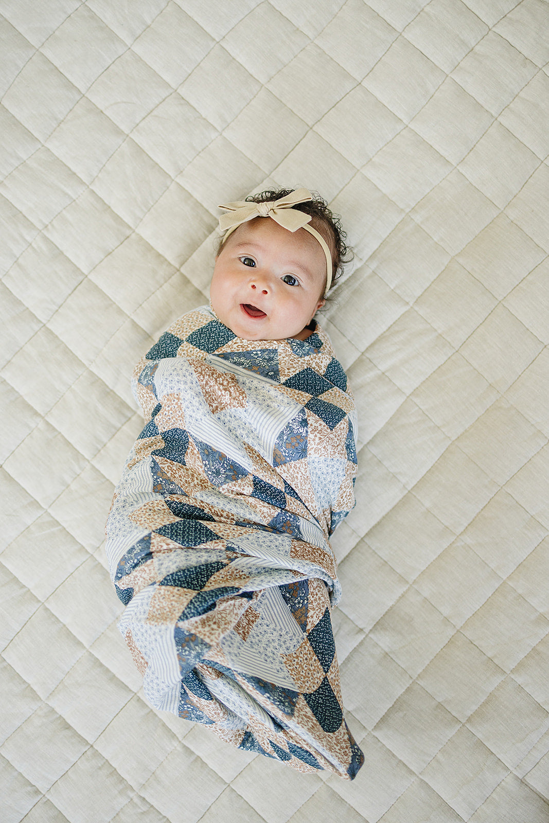 muslin swaddle blanket // patchwork