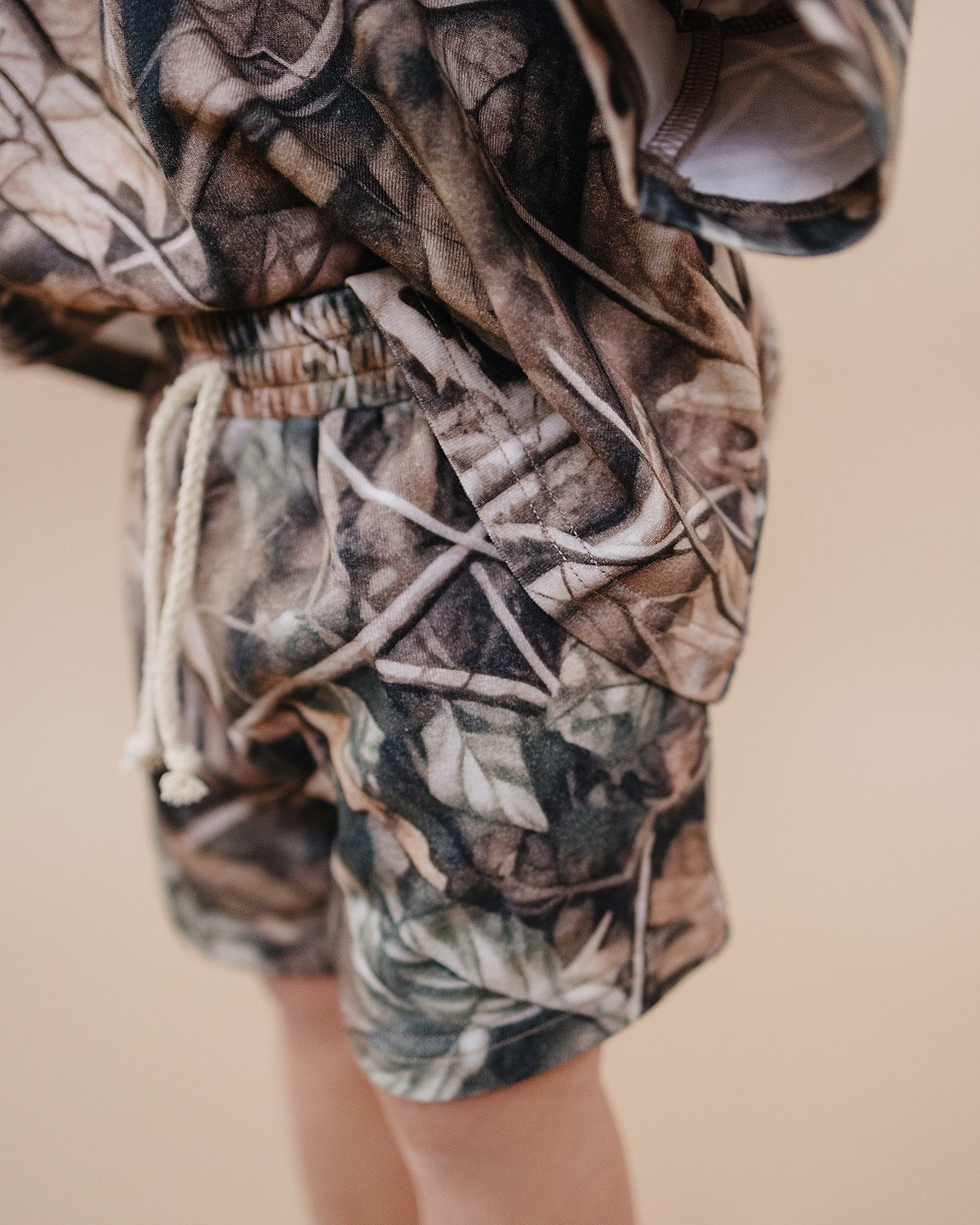 shorts set // brown camo