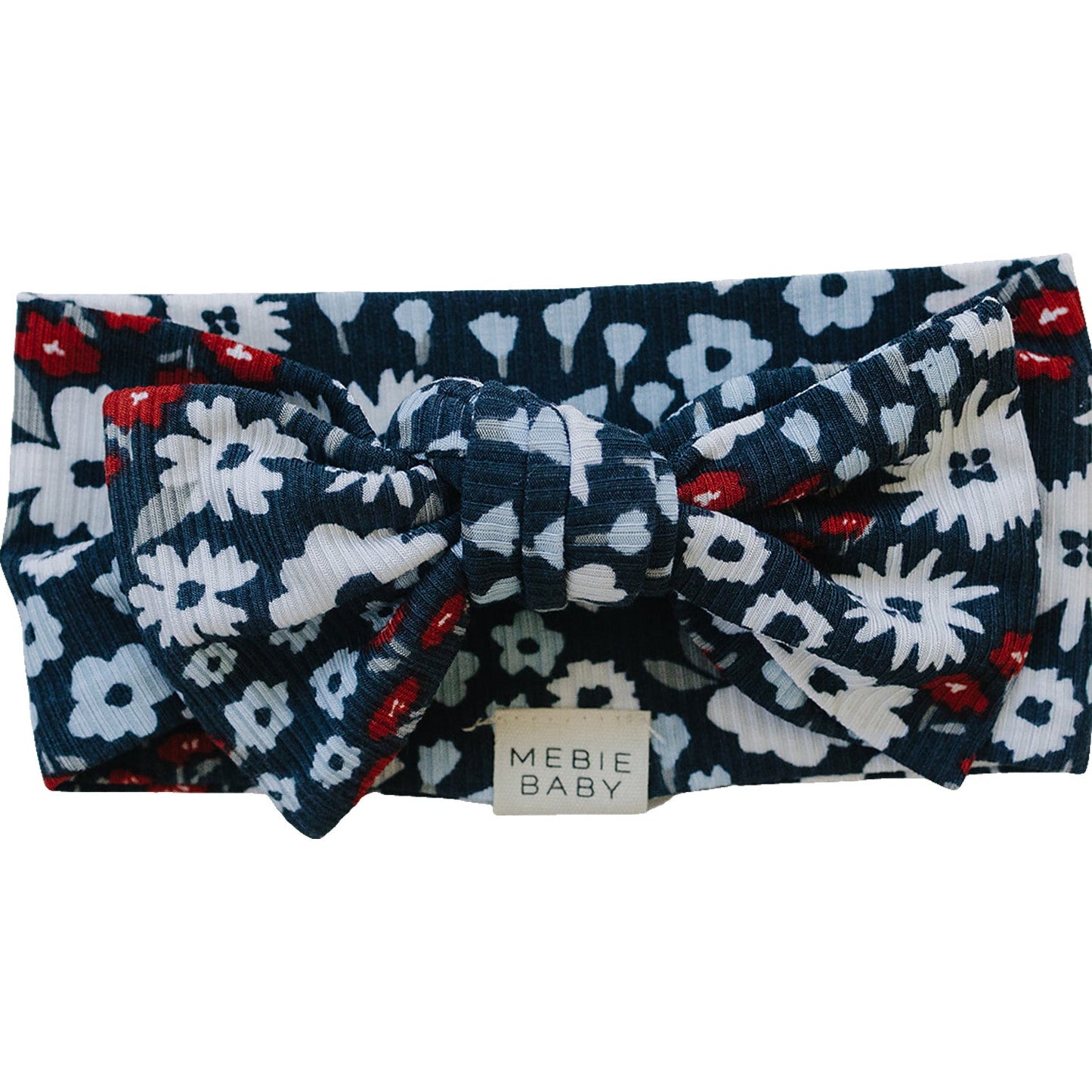 ribbed bamboo head wrap // americana floral