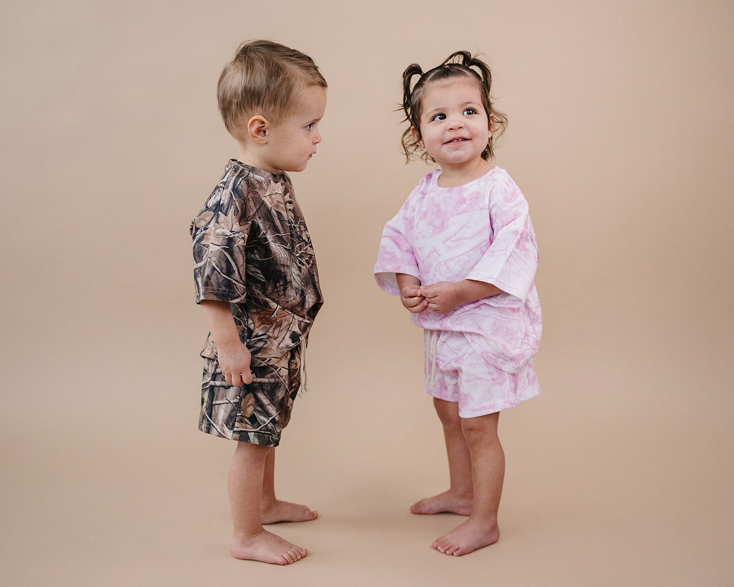 shorts set // pink camo