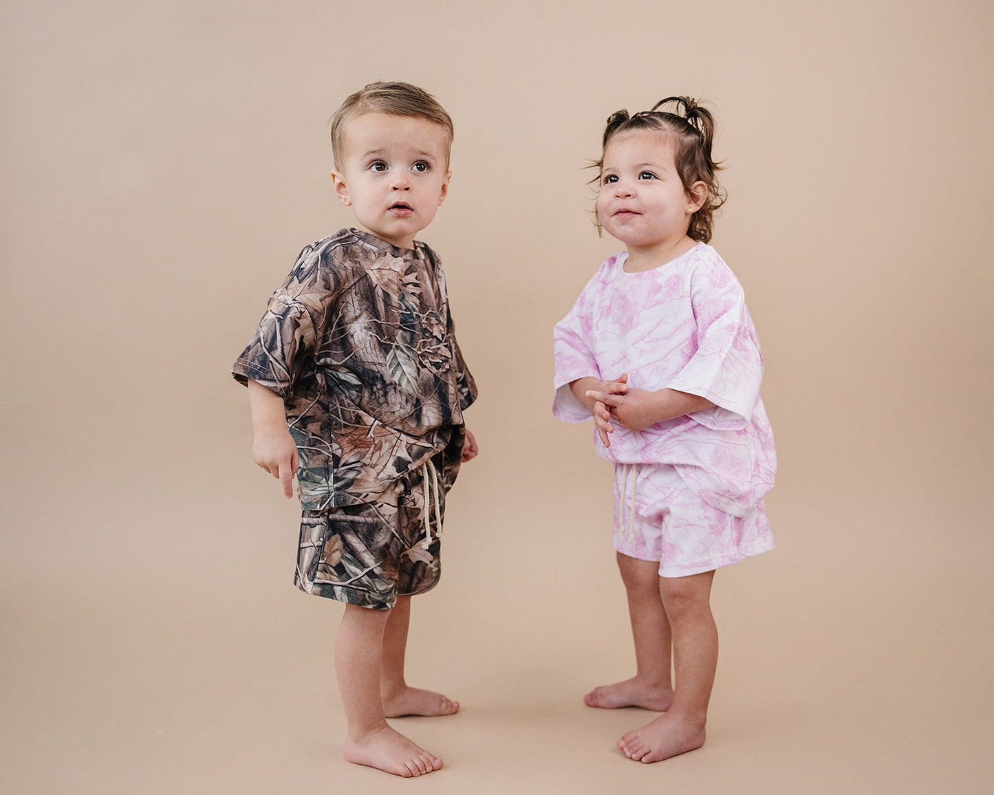 shorts set // brown camo