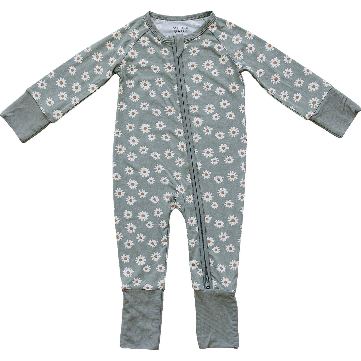 light green daisy bamboo pajamas // ZIPPY