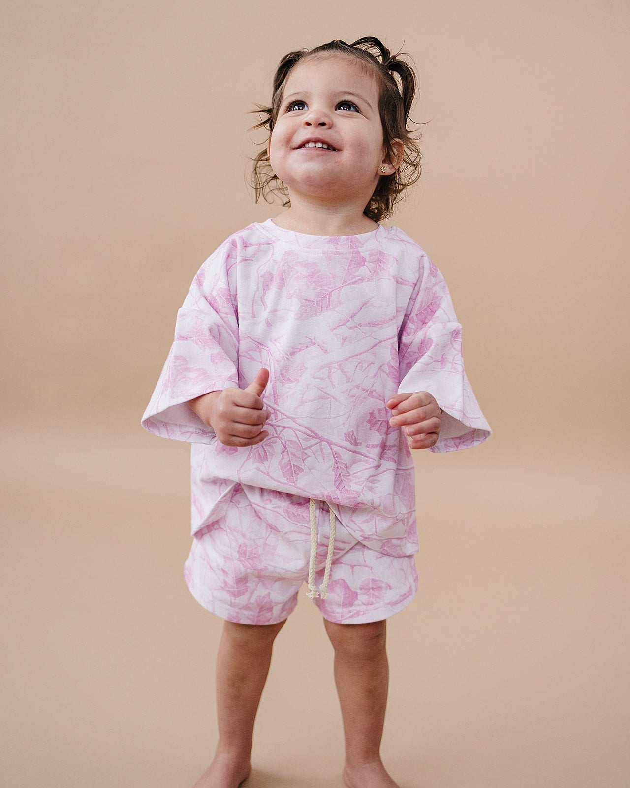 shorts set // pink camo