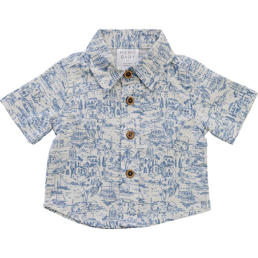 santorini linen button-up shirt