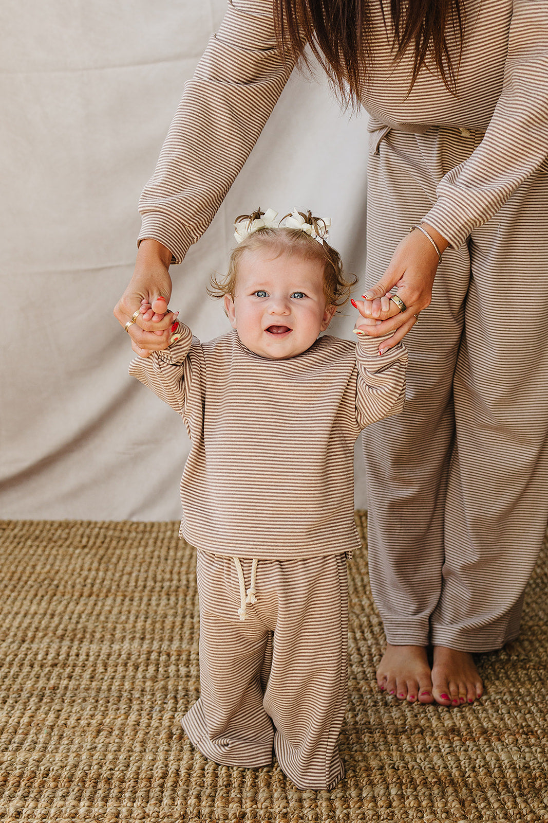 striped loungewear set