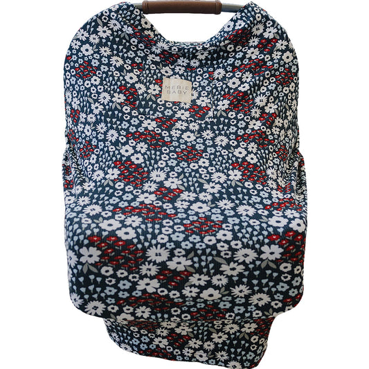 ribbed bamboo multi-use cover // americana floral