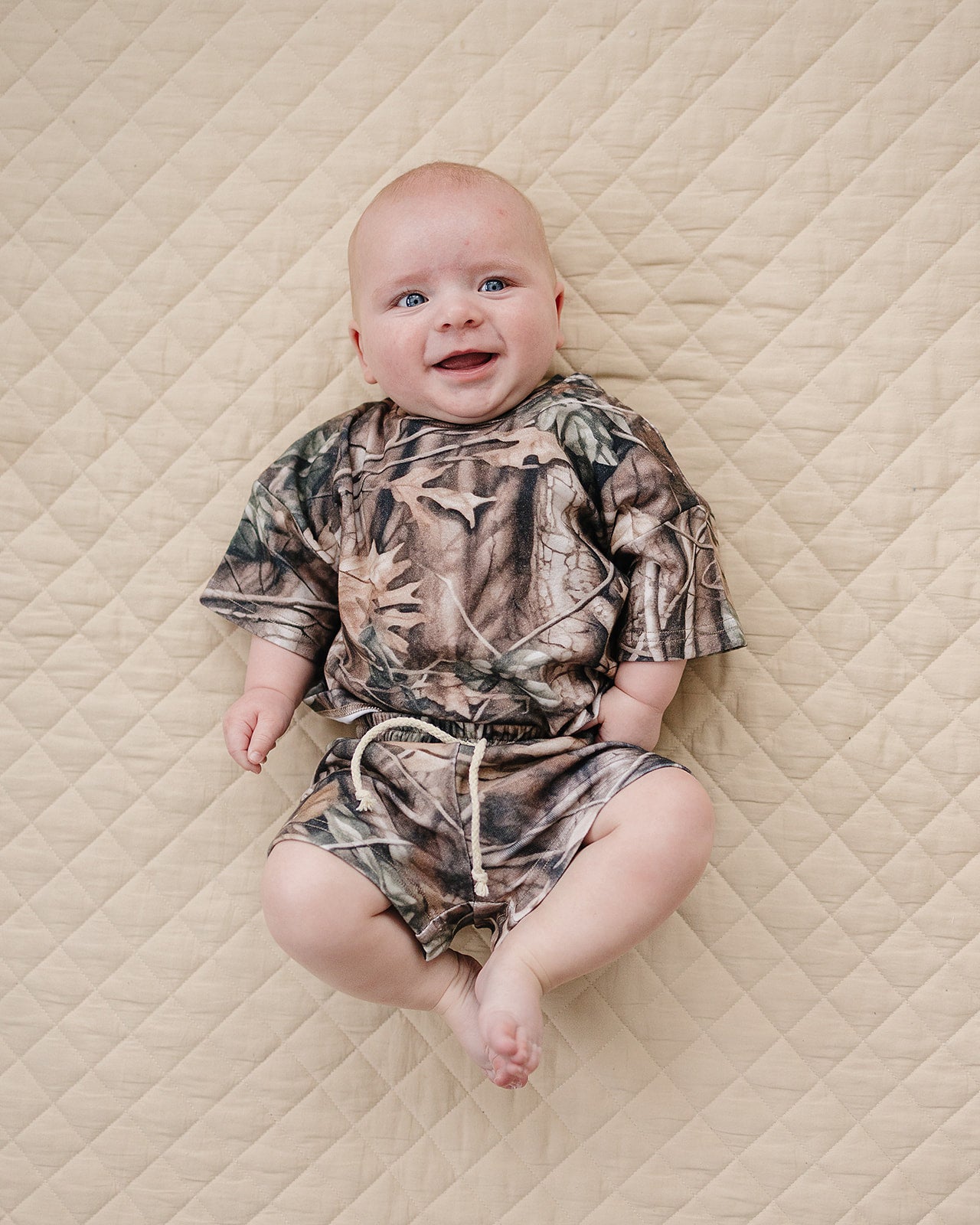 shorts set // brown camo