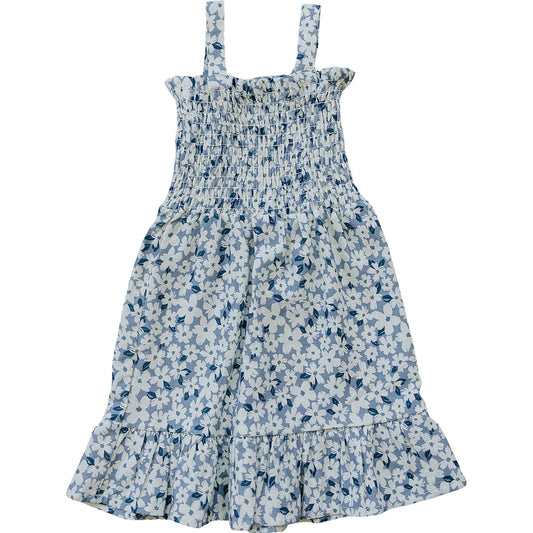 blue floral linen dress (*AVAILABLE IN EXTENDED SIZING UP TO 9/10*)