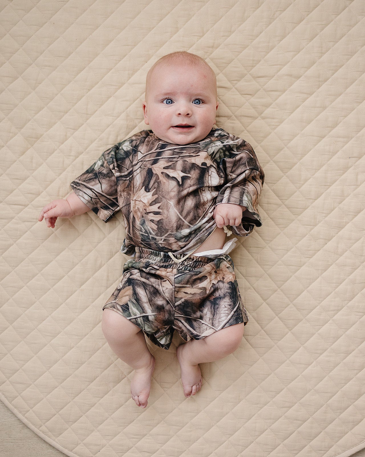 shorts set // brown camo