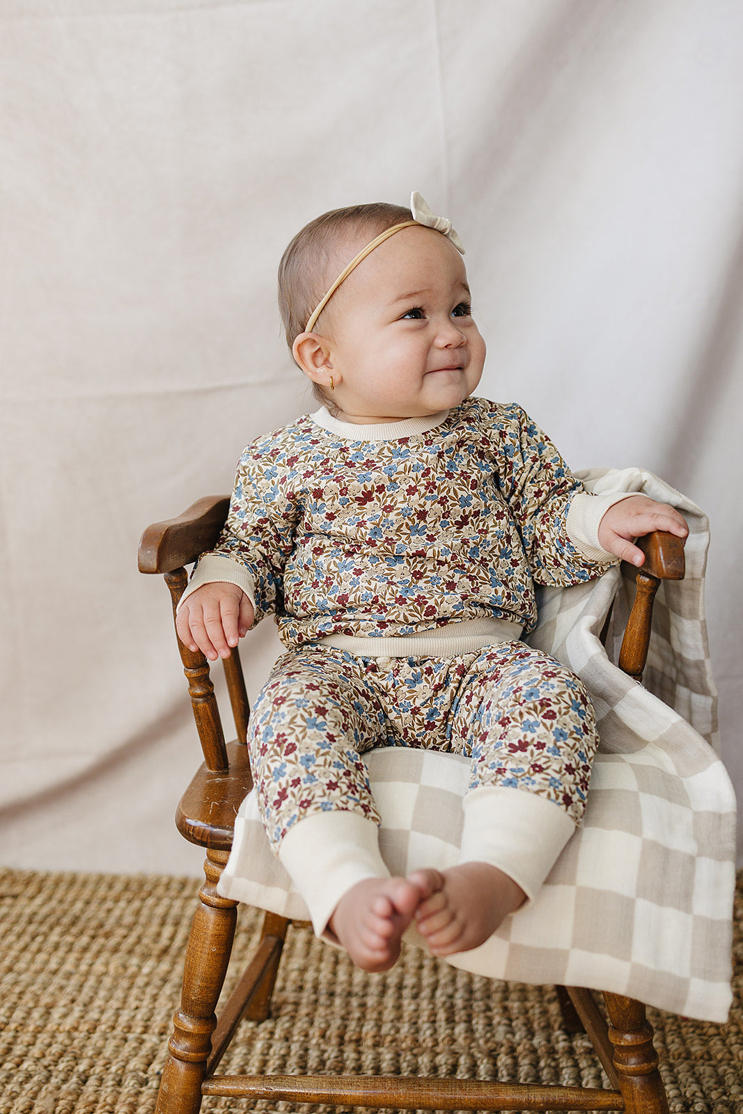 desert floral french terry set
