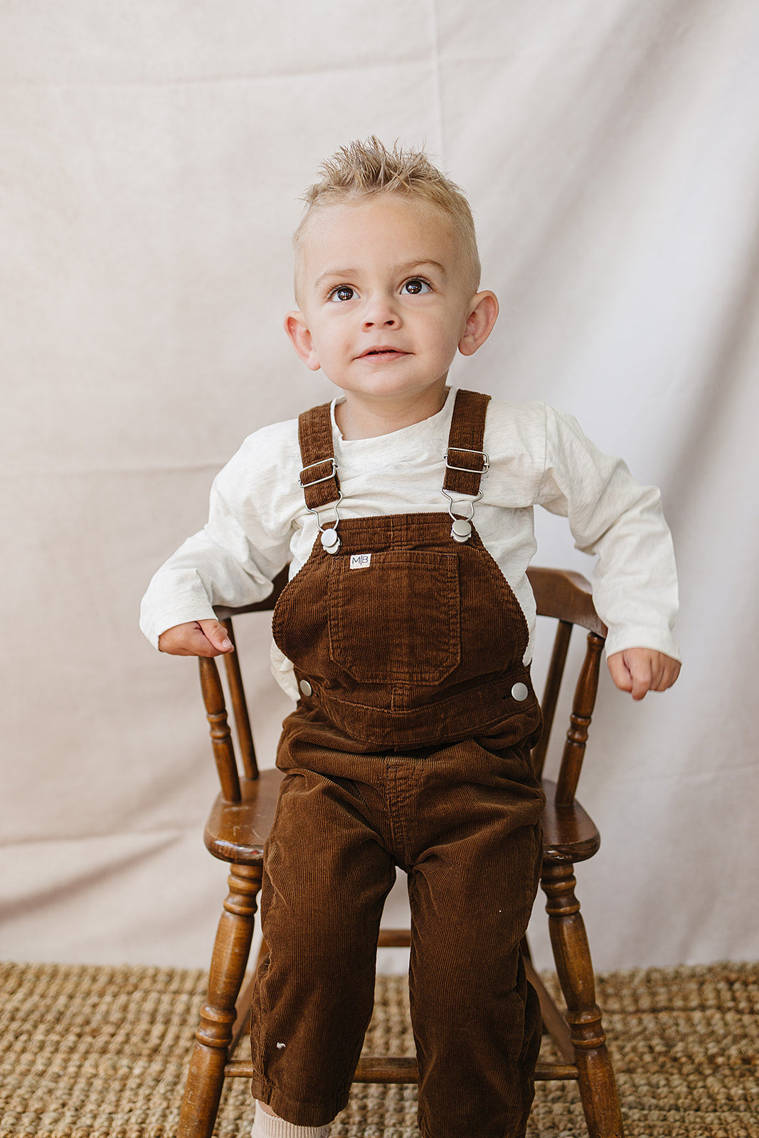 brown corduroy overalls