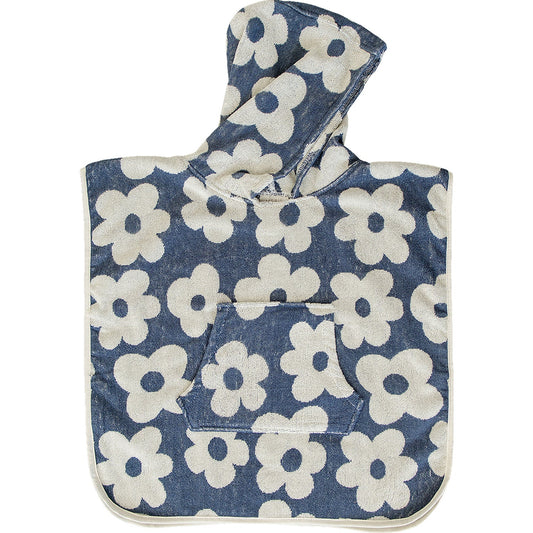 organic cotton beach poncho // floral (sizing up to 7-10 years)