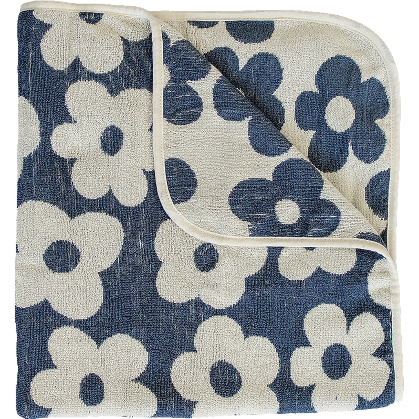 organic cotton beach towel // floral