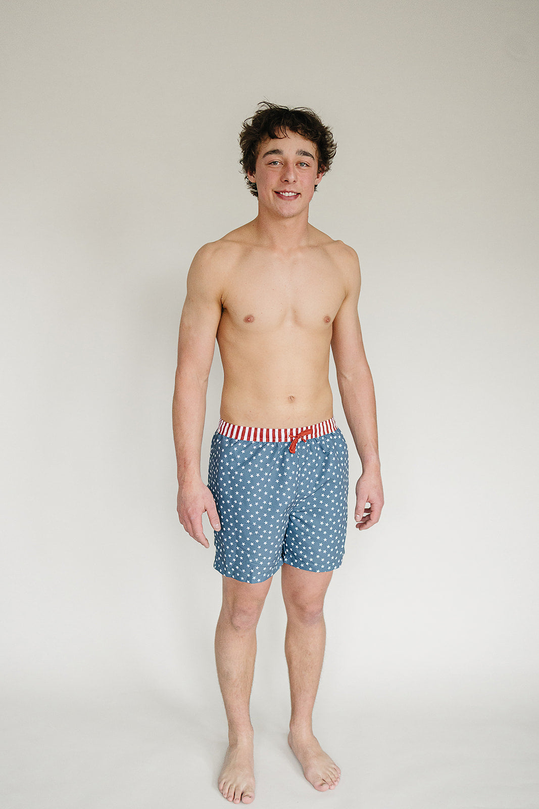 adult men's swim shorts // stars + stripes