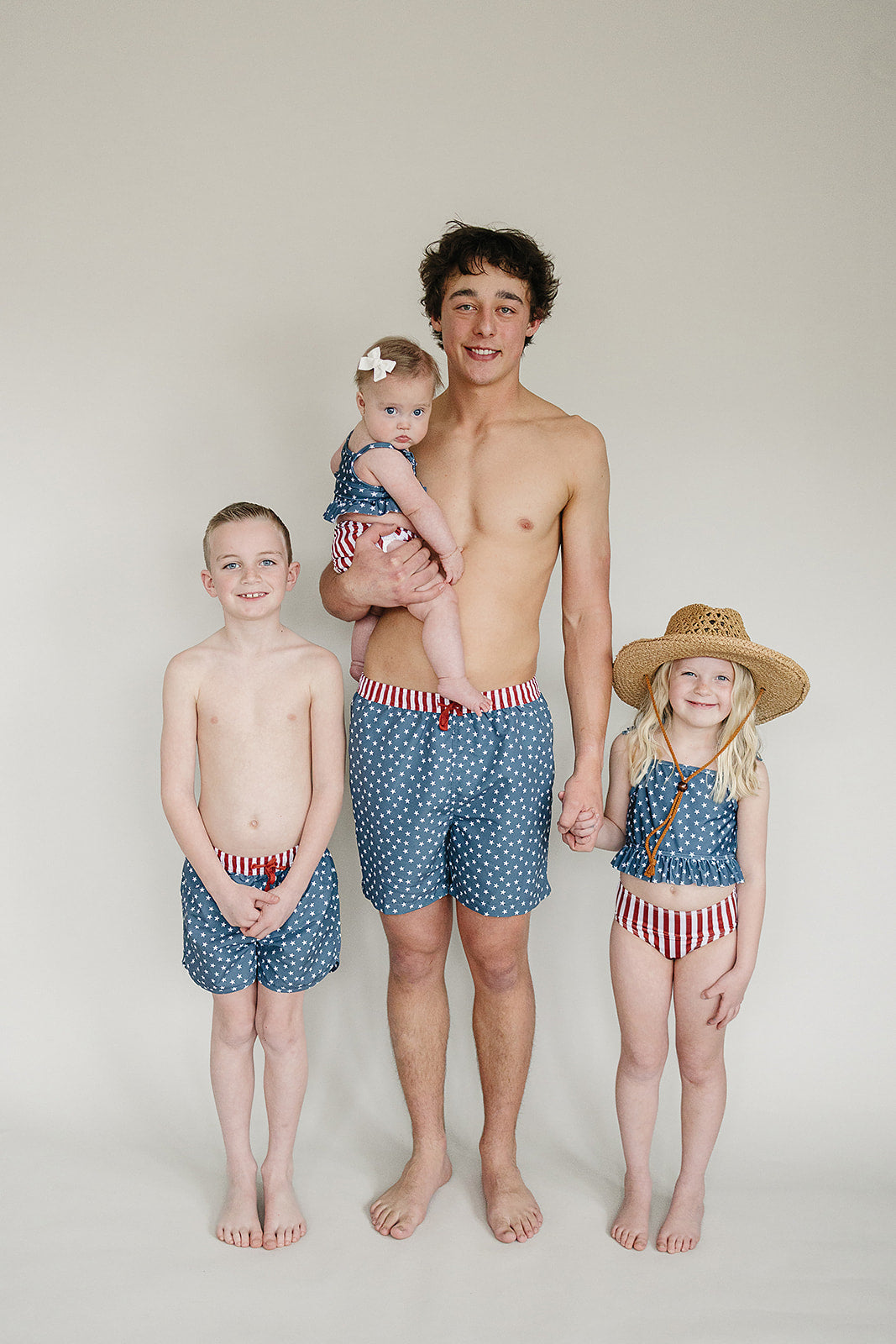 adult men's swim shorts // stars + stripes