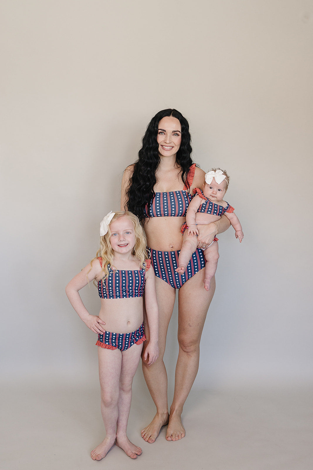 americana ruffle bikini set